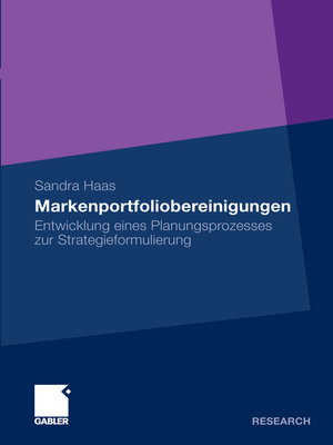 cover image of Markenportfoliobereinigungen
